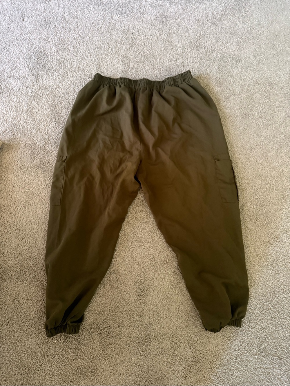 Amazon Women's Olive Green Cargo Jogger Pants